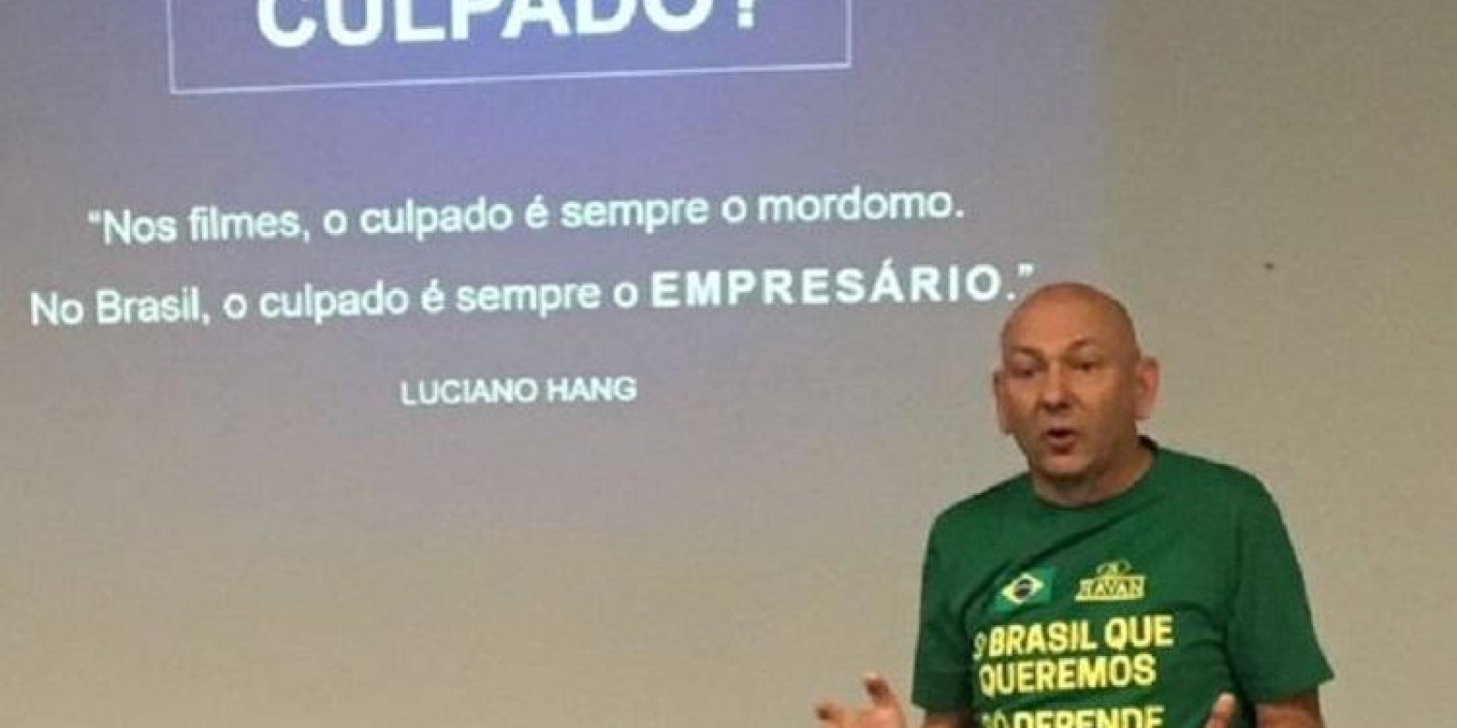 Luciano Hang hoje na Câmara de Vereadores de Joinville