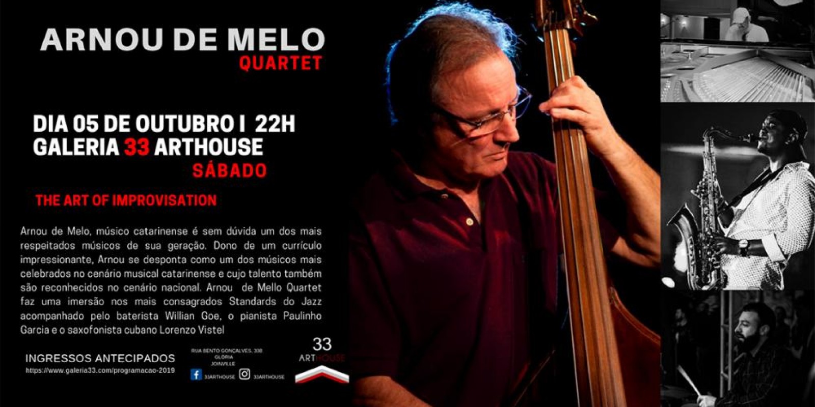 Show Arnou de Mello – Quartet